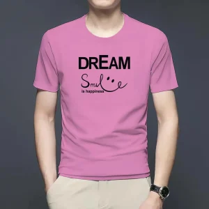 Dream smile Half Sleeve T-Shirt For Men